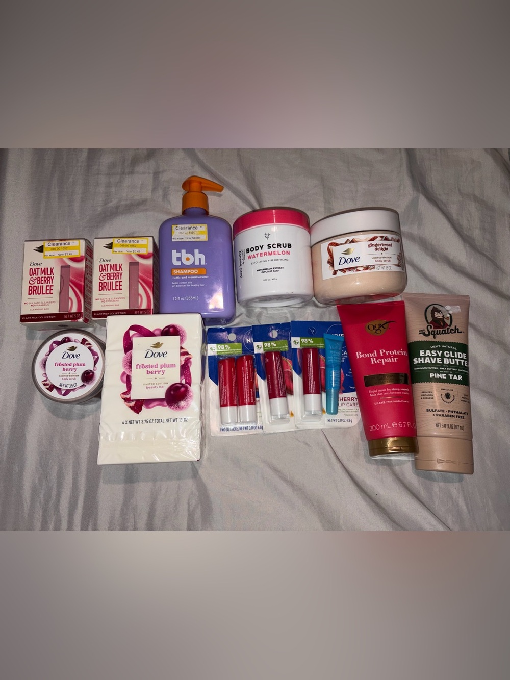 Dove Frosted Plum & Berry Body Care Set - Pink